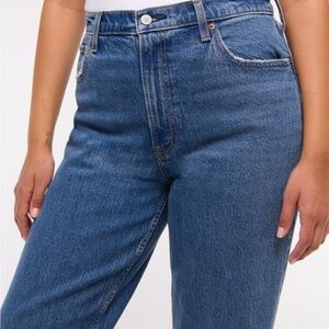 Abercrombie Ultra High Rise Slim Straight Jean